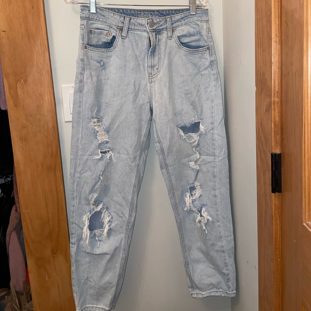 Wild Fable Ripped Mom Jeans